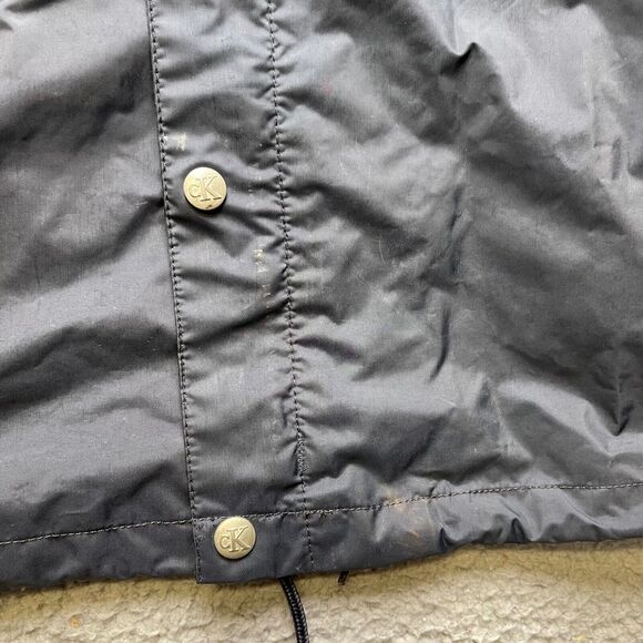 Calvin Klein Jacket Womens Medium Navy Blue Windbreaker - Picture 7 of 10